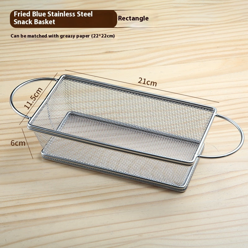 304 Stainless Steel Chips Basket Mini Frying Basket - Nyaabs