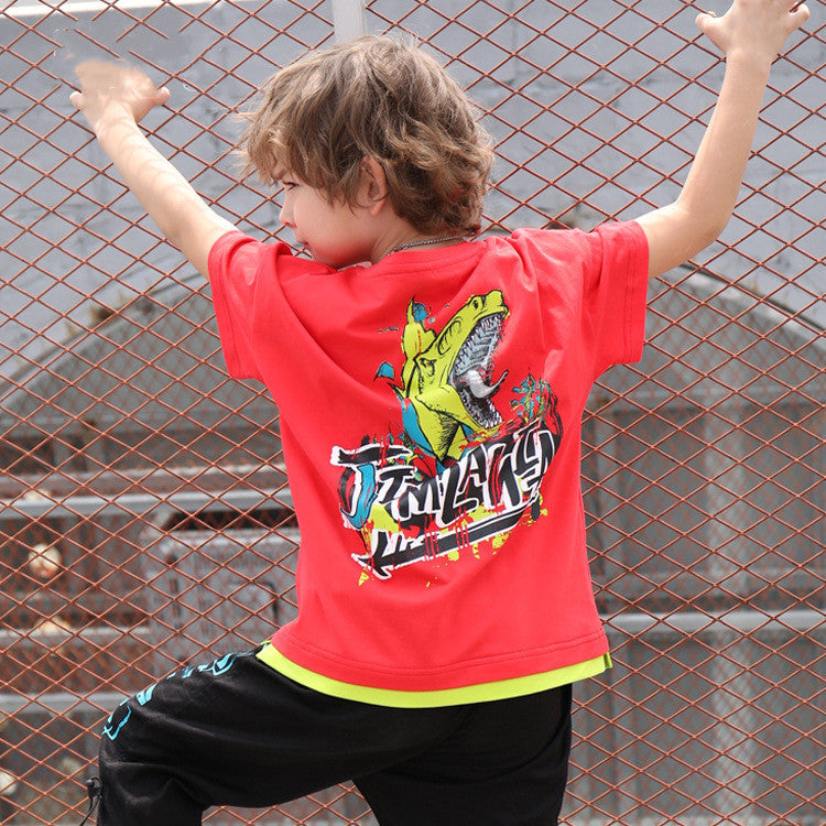 Dinosaur boy short sleeve T-shirt - Nyaabs