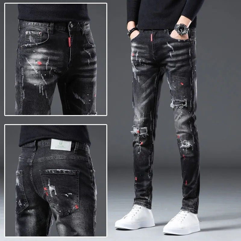 Men's Korean-style Trendy Slim Fit Skinny Pants - Nyaabs