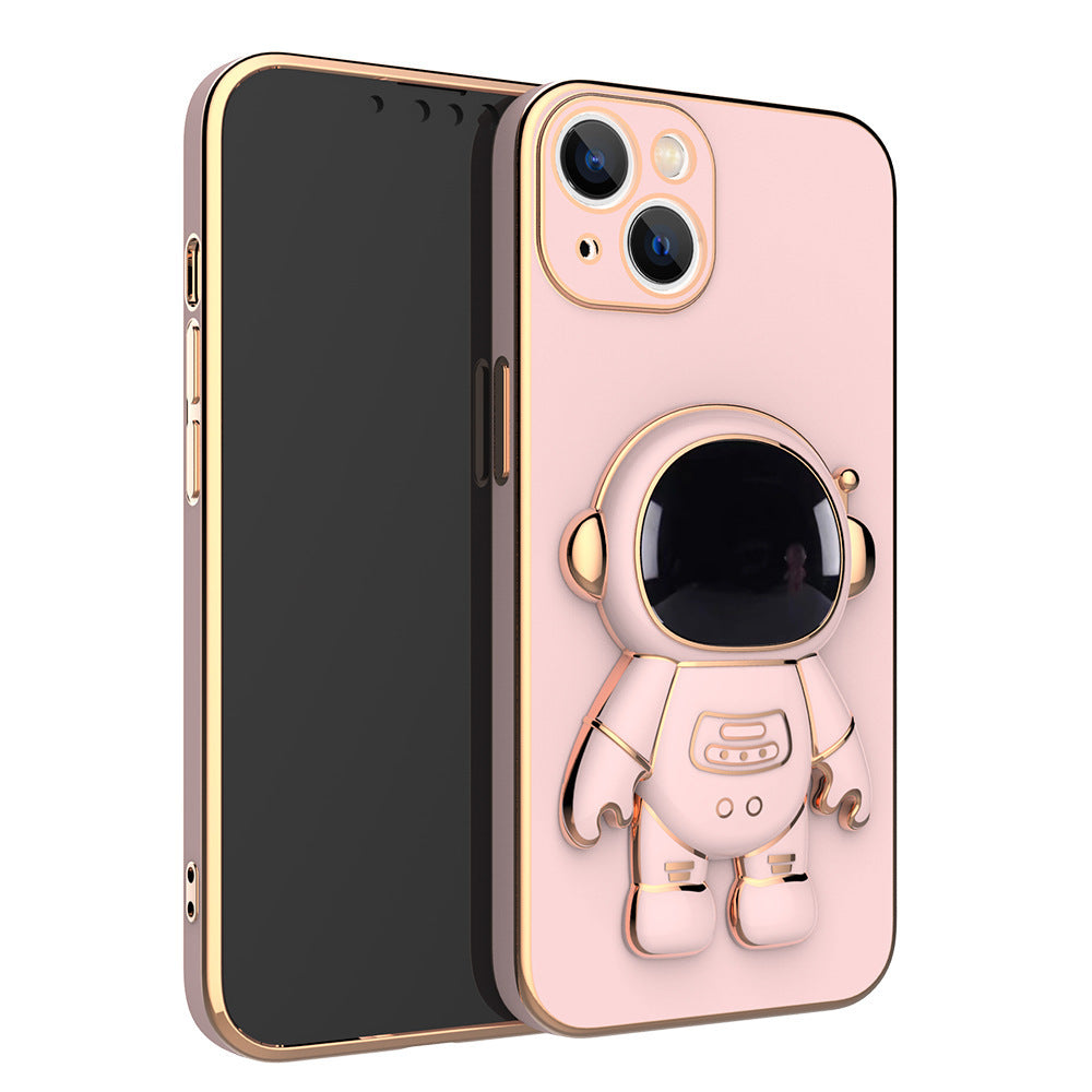 3D Astronaut Phone Case Anti-Drop Electroplating Bracket - Nyaabs