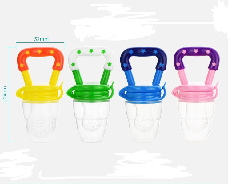 New Baby Silicone Pacifier, Encapsulated To Soothe Complementary Food Feeding Artifact - Nyaabs