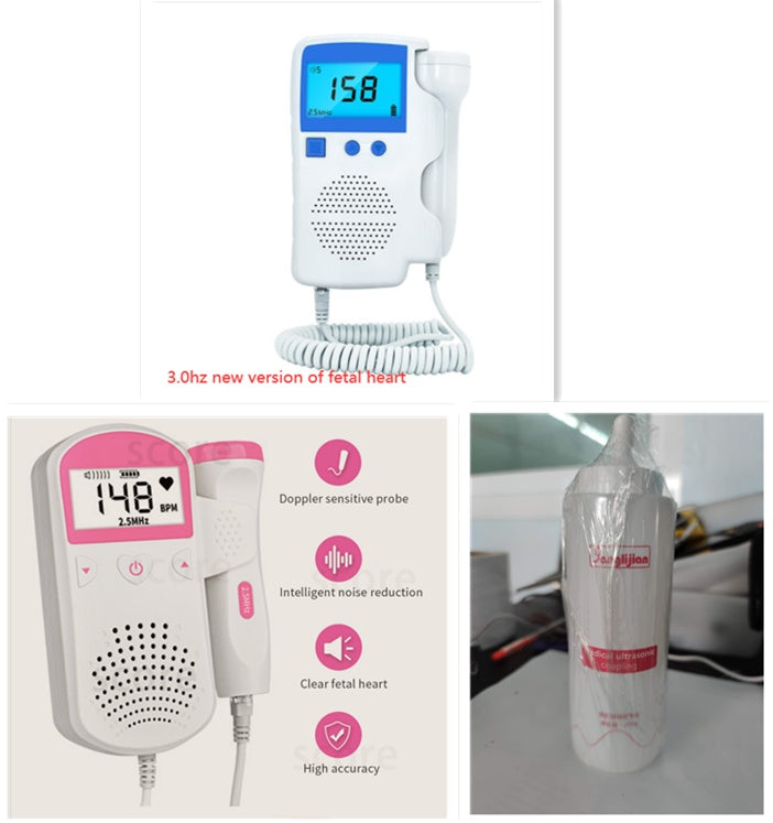 Fetal Heart Rate Monitor Home Pregnancy Baby Fetal Sound Heart Rate Detector - Nyaabs