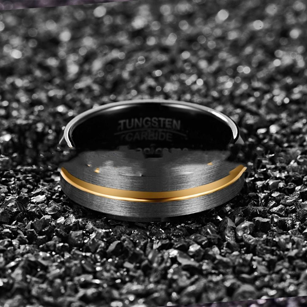 Frosted Surface Tungsten Ring Men - Nyaabs