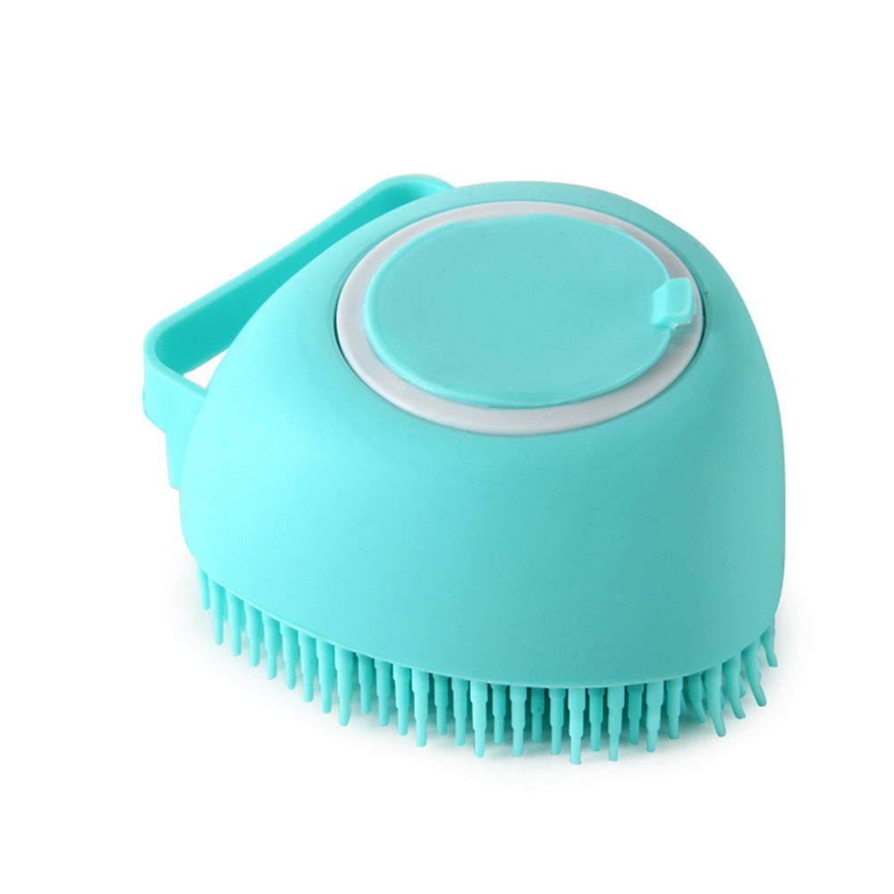 Silicone Dog Bath Massage Gloves Brush Pet Cat Bathroom Cleaning Tool Comb Brush For Dog Can Pour Shampoo Dog Grooming Supplies nyaabs.com