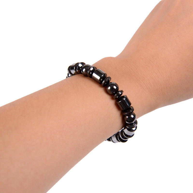 Weight Loss Black Stone Magnetic Therapy Braclet - Nyaabs