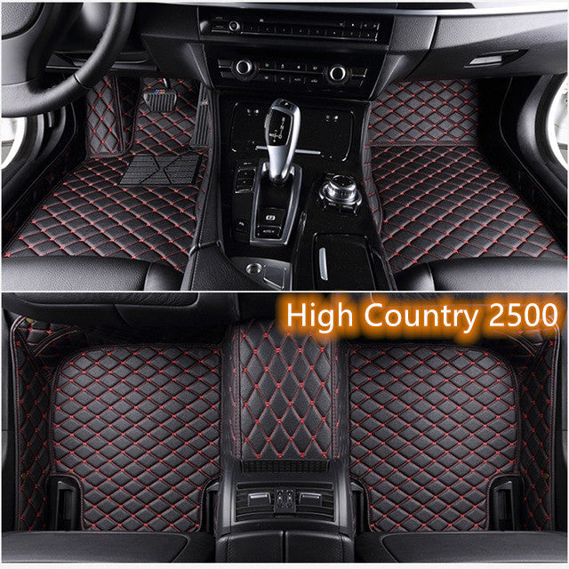 Fully Surrounded Car Leather Floor Mat Pad All Weather Protection - Nyaabs