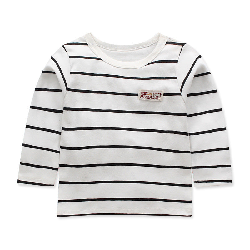 Children's Long-sleeved T-shirt Cotton Single Top - Nyaabs