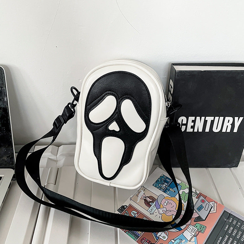 Halloween Funny Ghost Skull Crossbody Shoulder Bag - Nyaabs