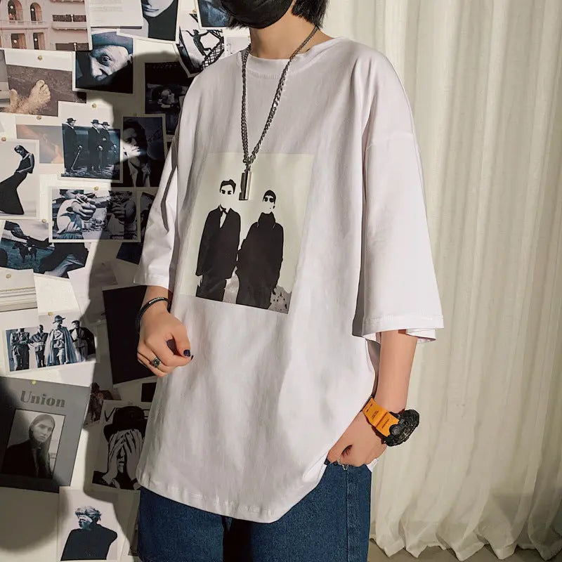 Korean Style Round Neck Short Sleeve Loose My Store