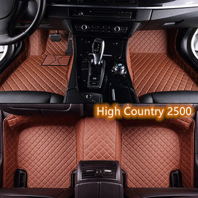 Fully Surrounded Car Leather Floor Mat Pad All Weather Protection - Nyaabs