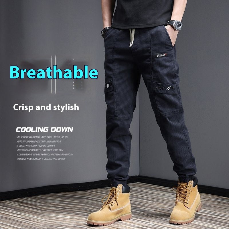 Men's Washed Stretch Casual Trousers nyaabs.com