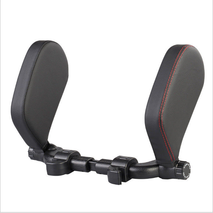 Car headrest pillow Sleep Adjustable Side Car Soft Travel Seat Headrest Auto Leather Support Neck Pillow Cushion car accessories - Nyaabs