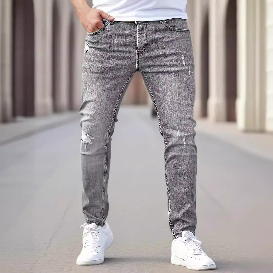 American-style Slim-fit Stretch Jeans - Nyaabs