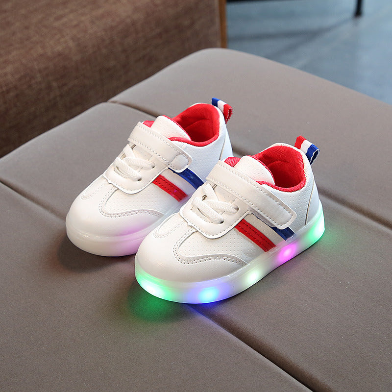 Kimmy White LED Sneakers Shoes - Nyaabs