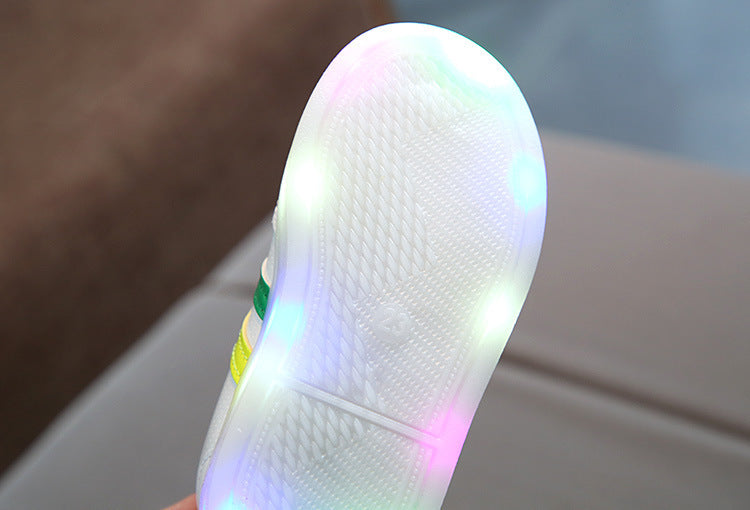 Kimmy White LED Sneakers Shoes - Nyaabs