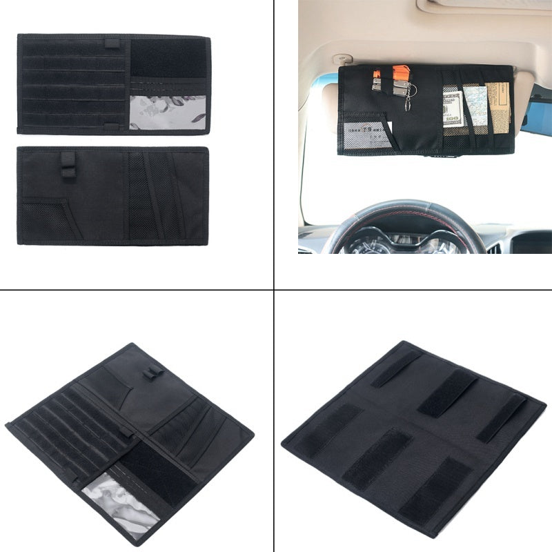 Vehicle Visor Panel Truck Car Sun Visor Organizer CD Bag Holder Car Styling Hunting Accessories - Nyaabs