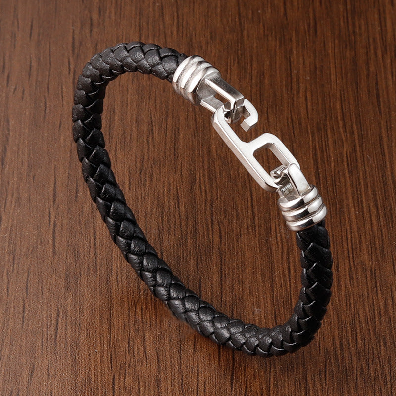 Fashion Personality Leather Bracelet Men - Nyaabs