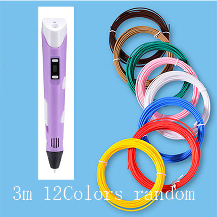 3D print pen 3D pen two generation graffiti 3D stereoscopic paintbrush children puzzle painting toys nyaabs.com