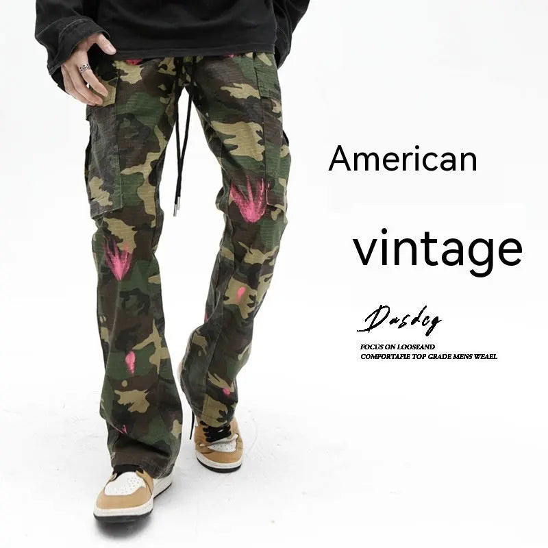 High Street Leisure Cargo Camouflage Pants Male - Nyaabs