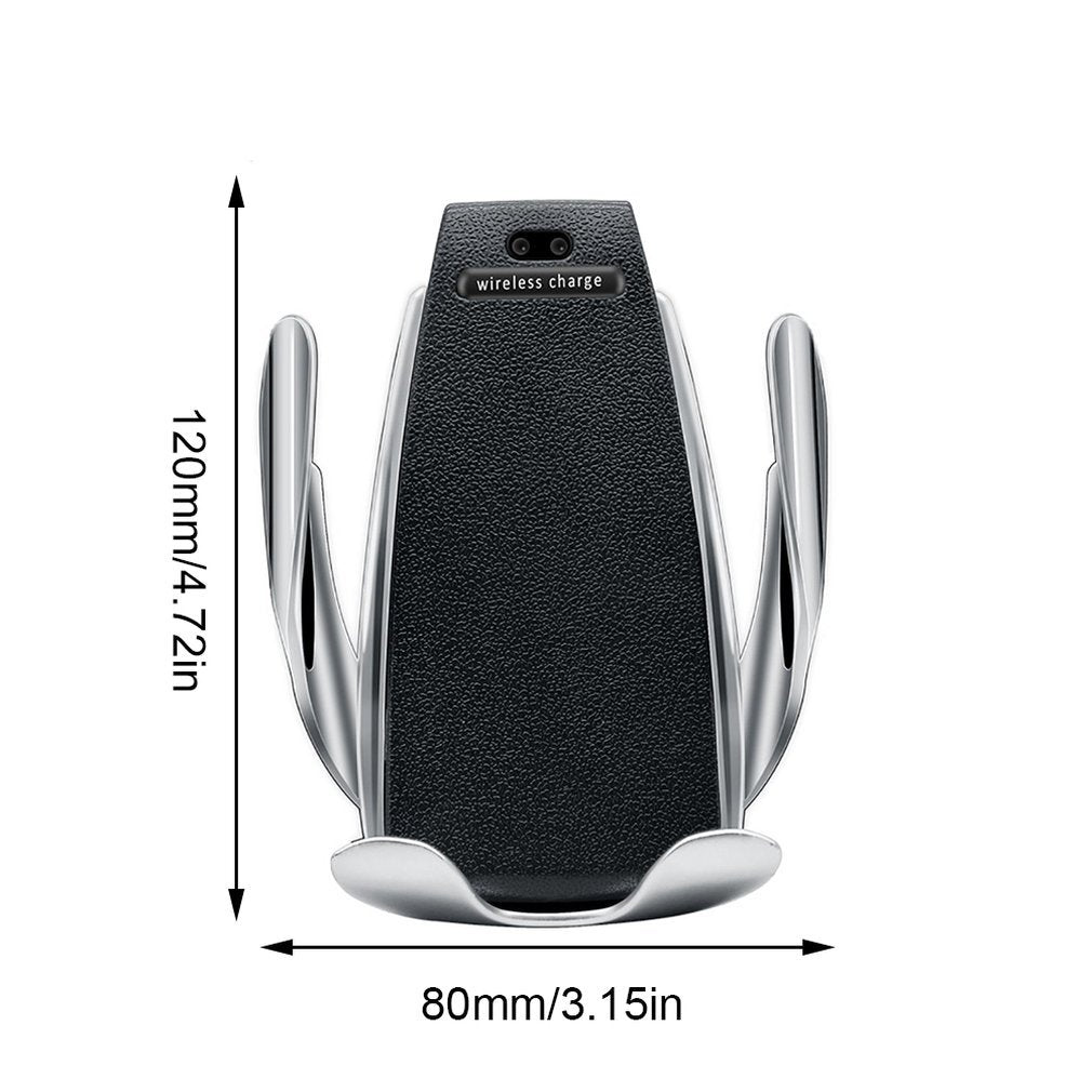 Car Wireless Charger 10W Induction Car Fast Wireless Charging With Car Phone Holder S5 - Nyaabs