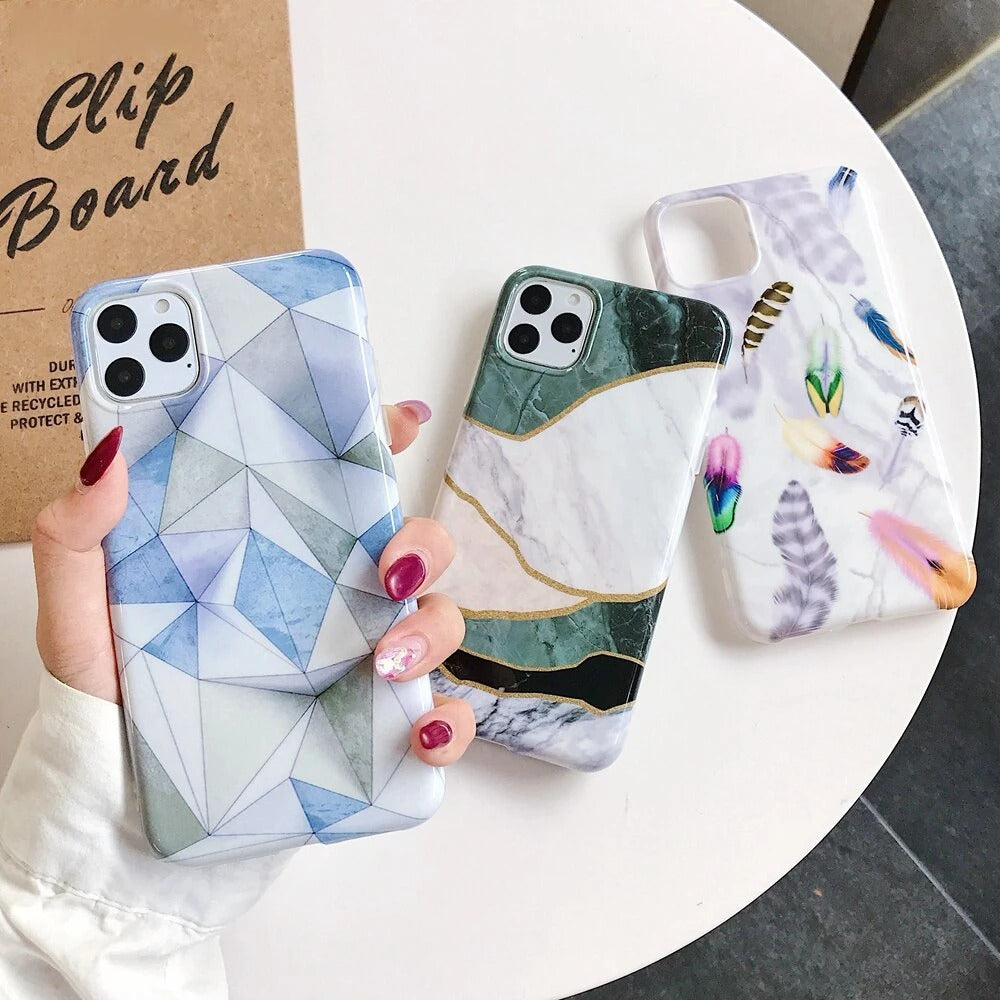 Geometric Marble Cases - Nyaabs