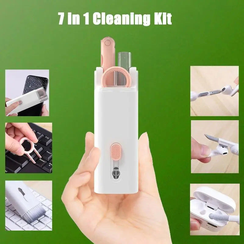 Multifunctional Bluetooth Headset Cleaning Pen Set Keyboard Cleaner Cleaning Tools Cleaner Keycap Puller Kit - Nyaabs