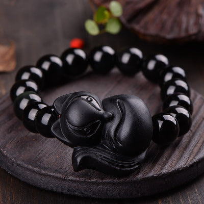 Natural obsidian bracelets for men and women - Nyaabs