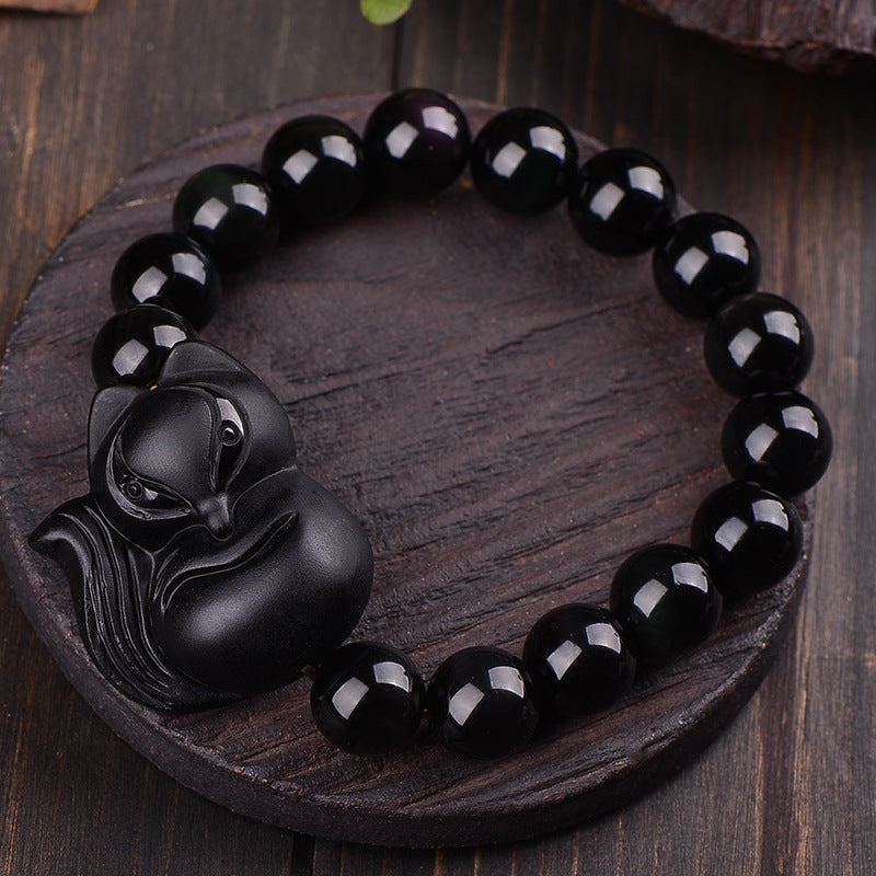 Natural obsidian bracelets for men and women - Nyaabs