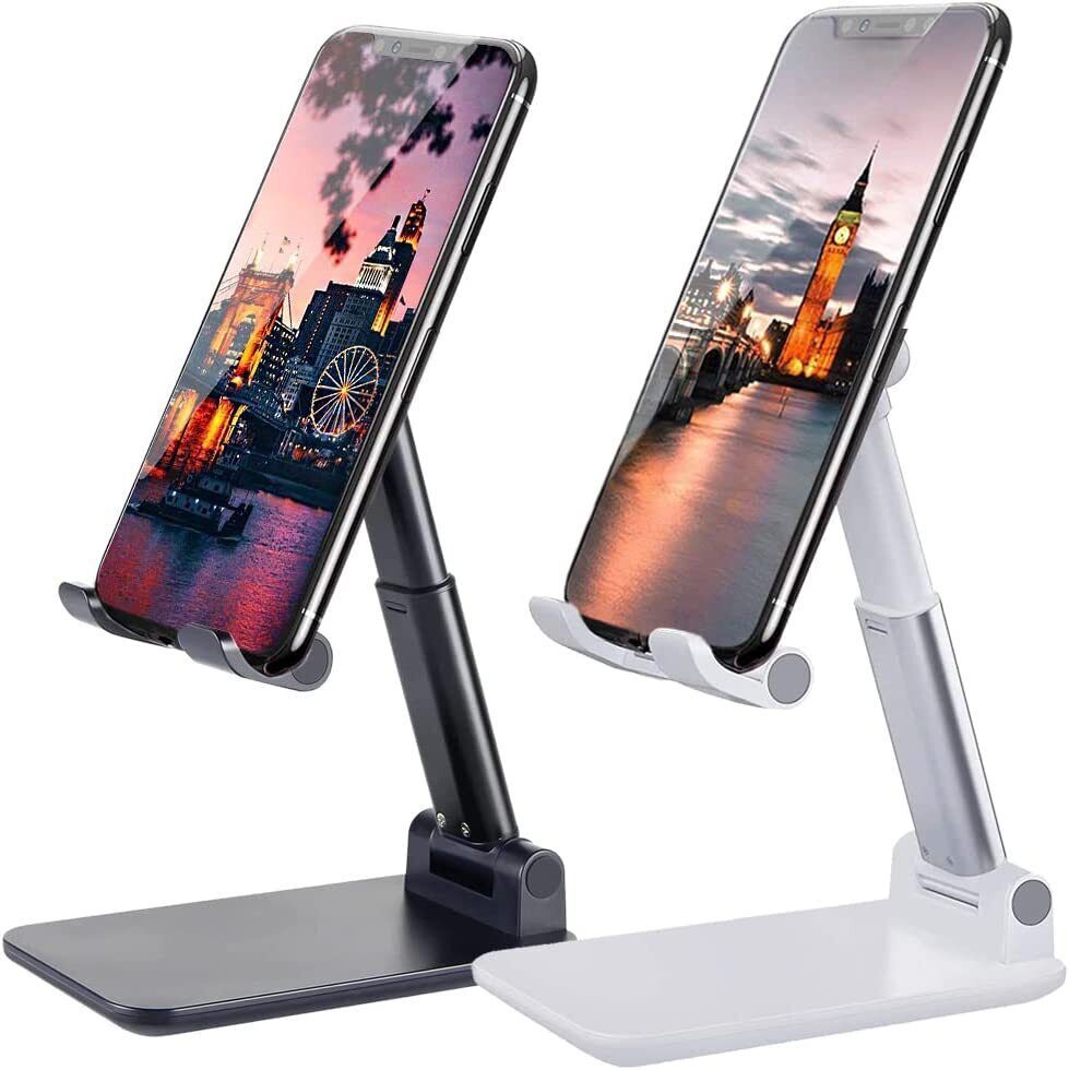 Cell Phone Stand Desktop Holder Tablet Stand Mount Mobile Phone Desktop Tablet Holder Table Cell Foldable Extend Support Desk Mobile Phone Holder Stand - Nyaabs