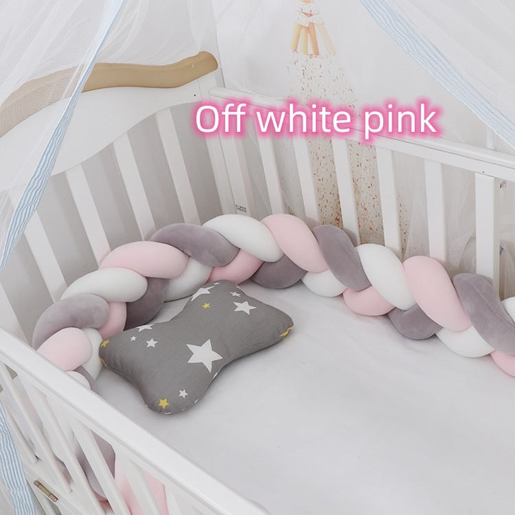 Baby Bumper Bed Braid Knot Pillow Cushion Bumper for Infant cuna Bebe lit Crib Protector Cot Bumper Room Decor - Nyaabs