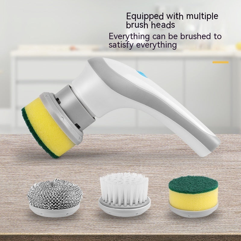 Electric Cleaning Brush 4 In 1 Spinning Scrubber Handheld Electric Cordless Cleaning Brush Portable nyaabs.com