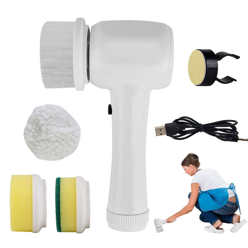 Electric Cleaning Brush 4 In 1 Spinning Scrubber Handheld Electric Cordless Cleaning Brush Portable nyaabs.com