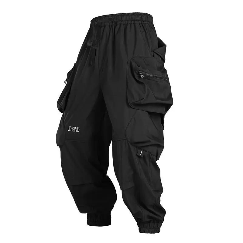 Spring Drawstring Functional Tactical Pants For Men - Nyaabs