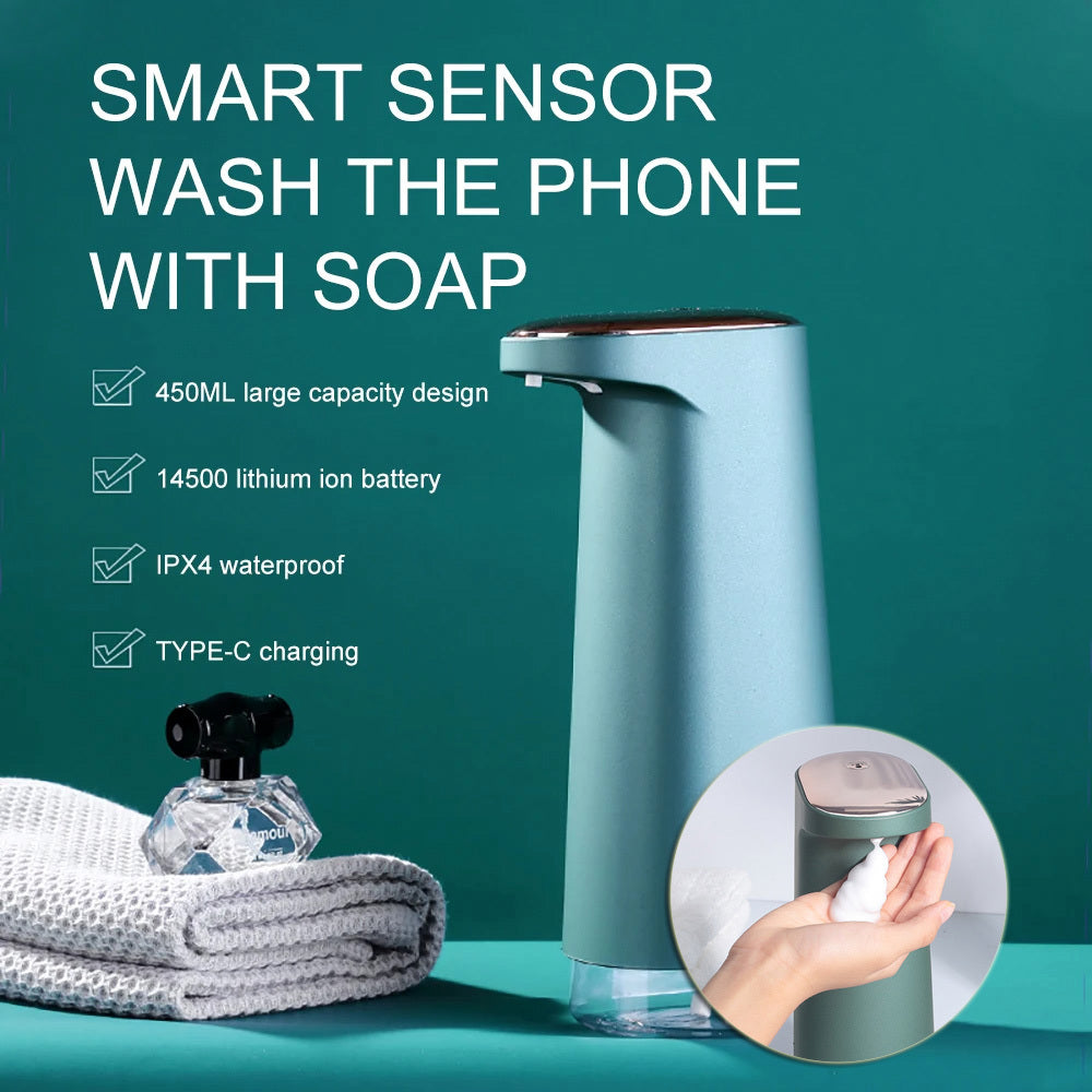 Automatic Foam Soap Dispensers Bathroom Smart Washing Hand Sanitizer Sensor Machine For Kitchen And Bathroom - Nyaabs