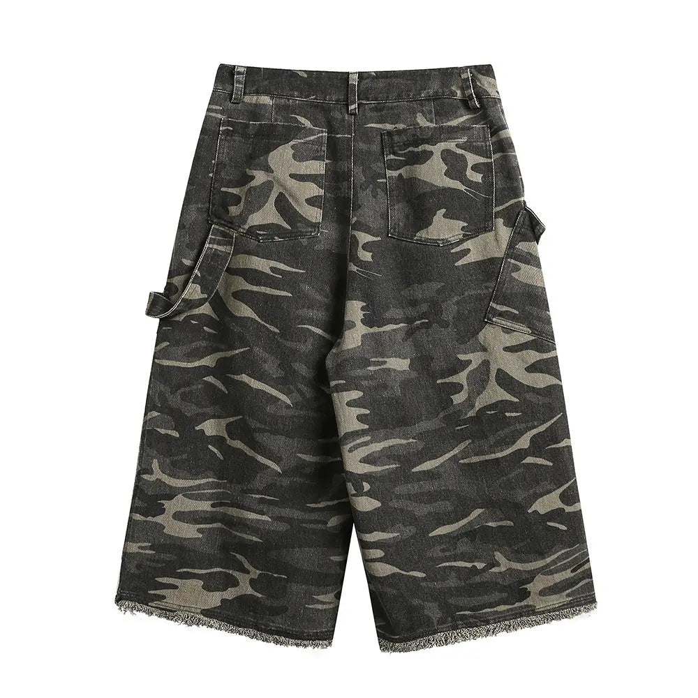 Camouflage Multi-pocket Cropped Pants Men's Outdoor Sports - Nyaabs