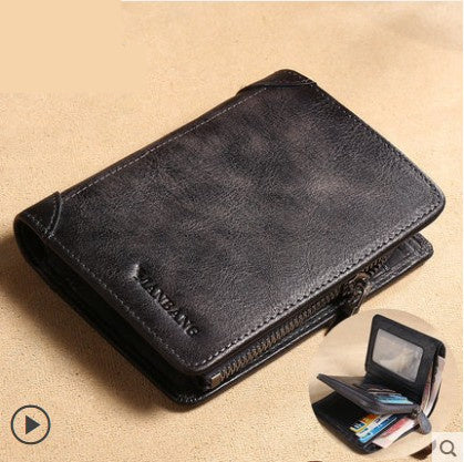 Cross Border New Leather Men's Wallet - Nyaabs