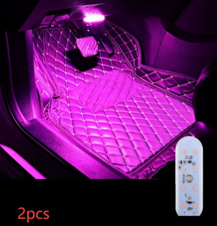 Touch-sensitive Usb Charging Atmosphere Lamp In Car - Nyaabs