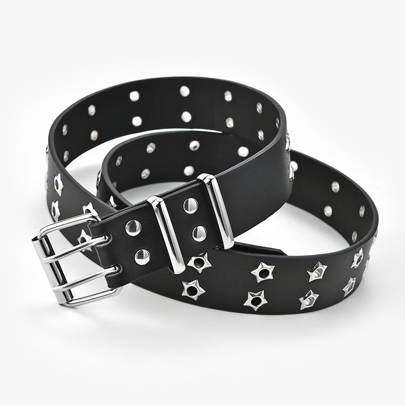 Women's Fashion Stars Decorative Double-row Belts - Nyaabs