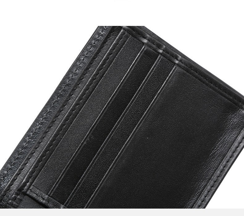 Men's Real Leather Wallet Short Version - Nyaabs