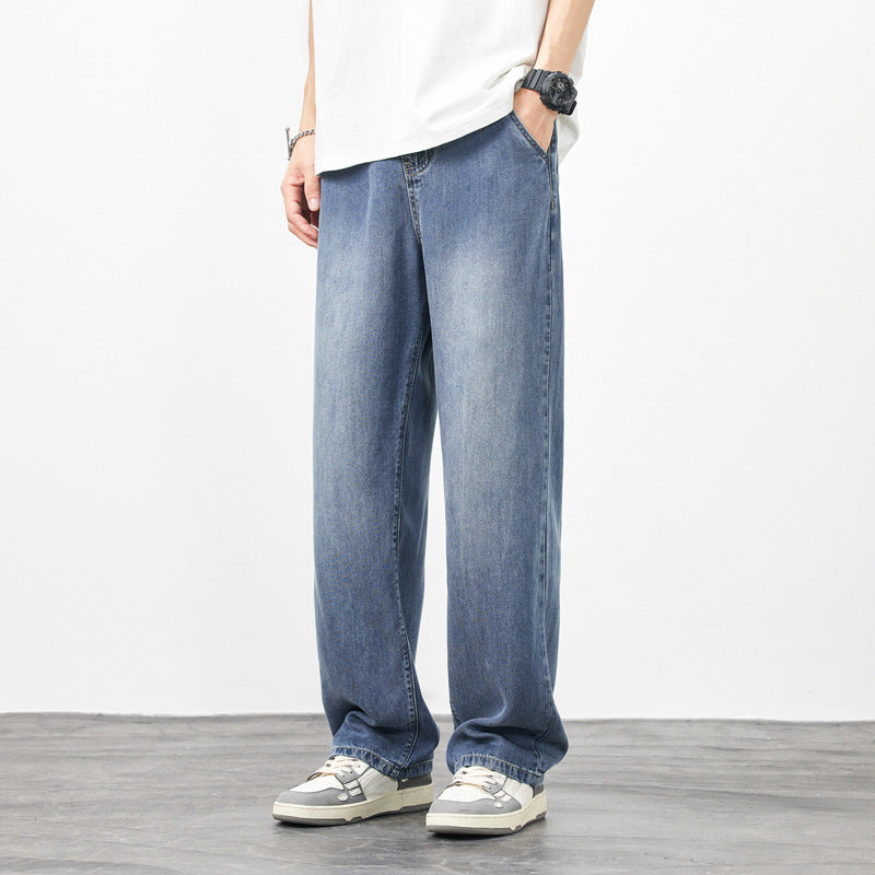 Men's Wide-leg High Street Loose Straight Casual Pants - Nyaabs