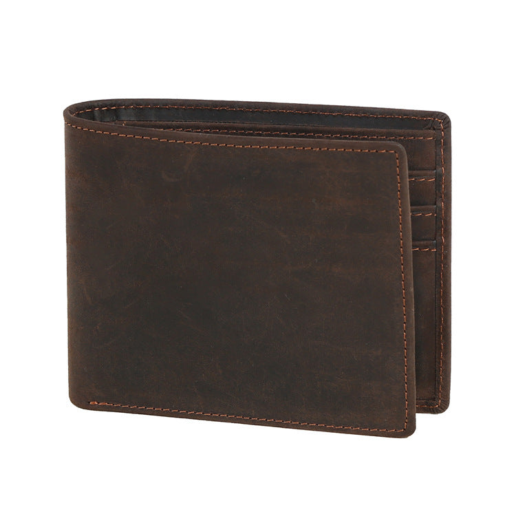 New Men's Cow Leather Wallet Short - Nyaabs