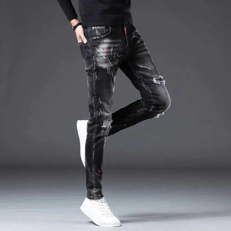 Men's Korean-style Trendy Slim Fit Skinny Pants - Nyaabs