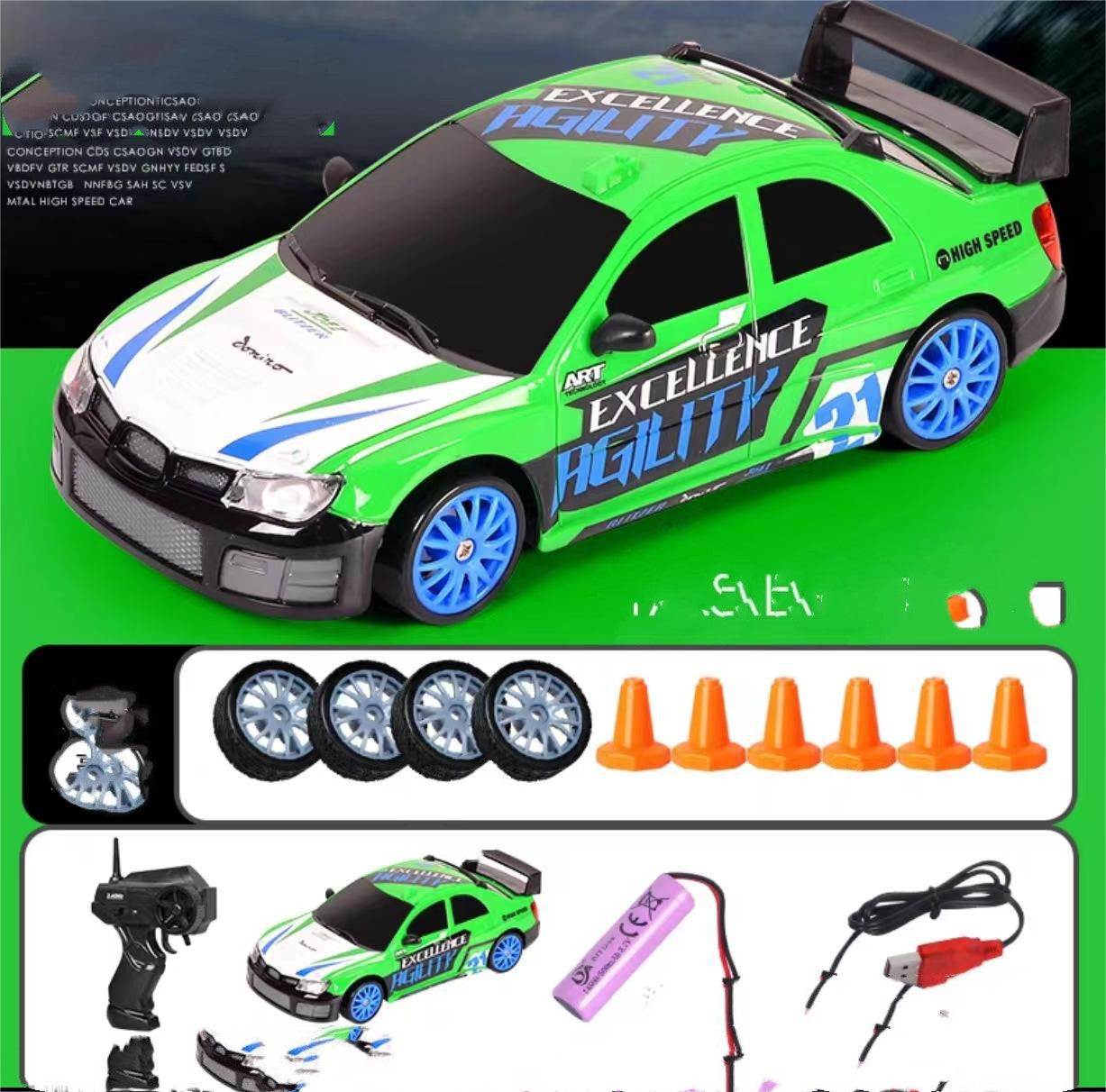 2.4G Drift Rc Car 4WD RC Drift Car Toy Remote Control GTR Model AE86 Vehicle Car RC Racing Car Toy For Children Christmas Gifts - Nyaabs