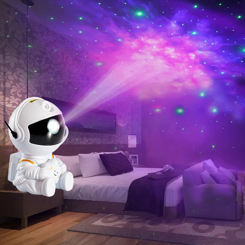 Mini Version Of Astronaut Star Projection Lamp Creative Gift Atmosphere Decorative Lamp Colorful Flowing Starry Night Light - Nyaabs