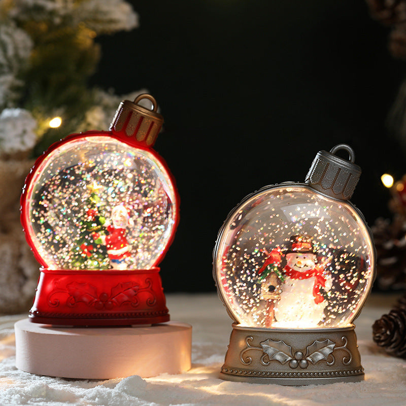 Christmas Holiday Decorations Luminous Simulation Flat Light LED Decoration Scene Layout Flame Light Home Decor - Nyaabs