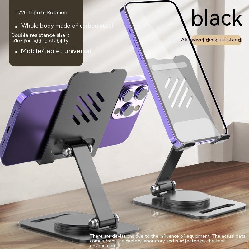 360 Degrees Rotate Metal Desk Mobile Phone Holder Stand For Phone Pad Adjustable Desktop Tablet Holderl Table Cell Phone Stand - Nyaabs