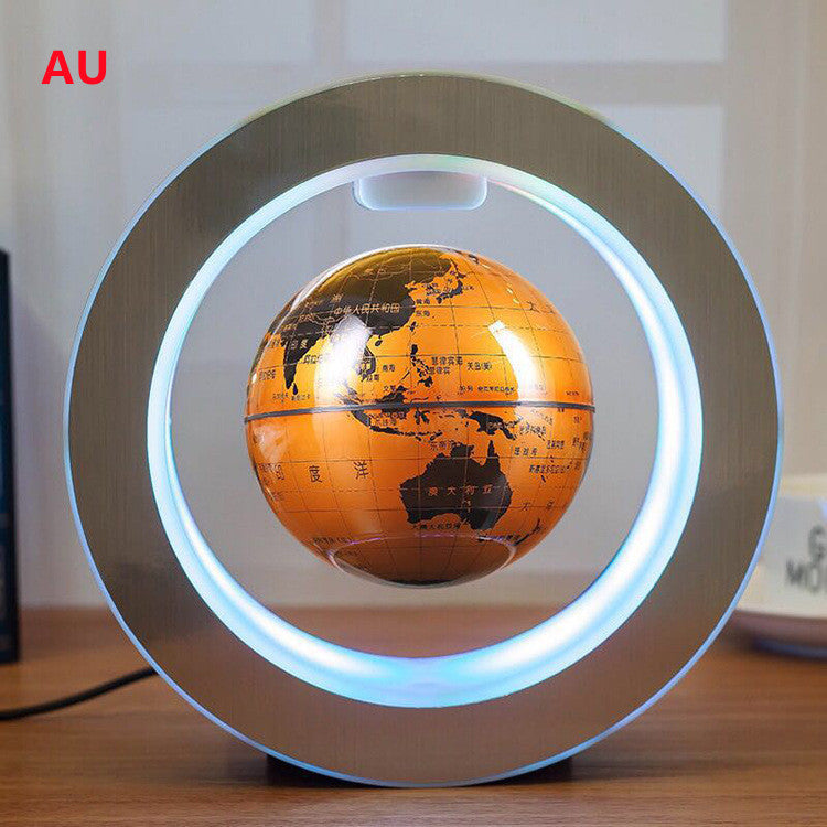 Round LED World Map Floating Globe Magnetic Levitation Light Anti Gravity Magic - Nyaabs