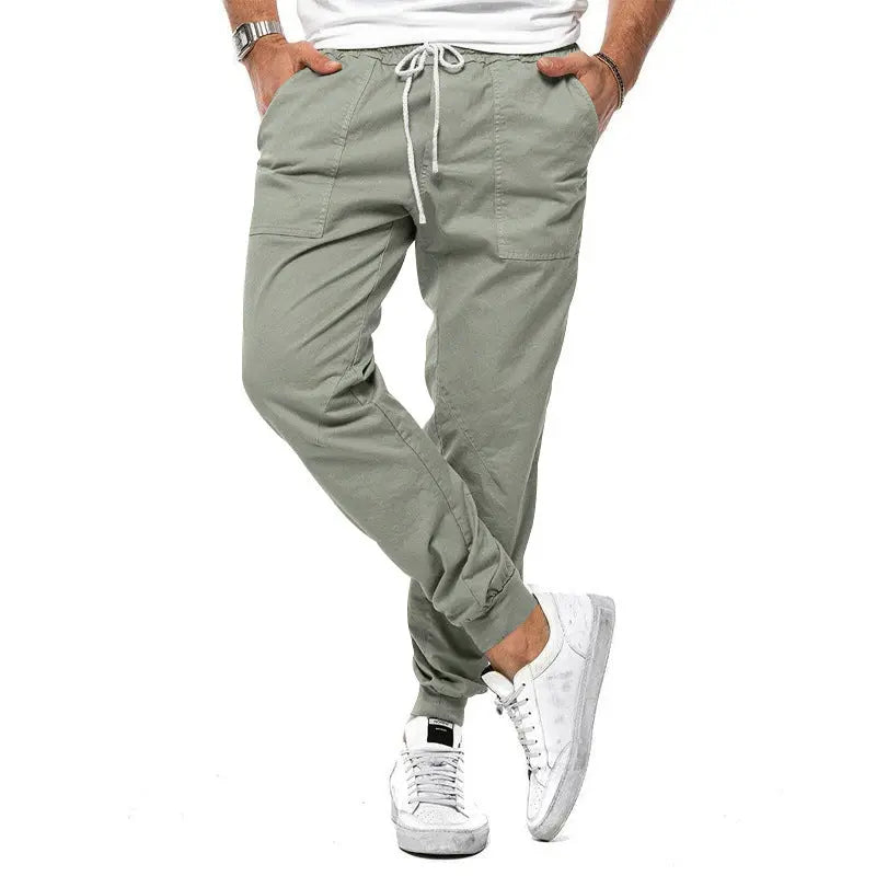 Spring And Autumn Men's Casual Pants Loose Tappered Trousers Leisure Sports Outdoor Overalls - Nyaabs