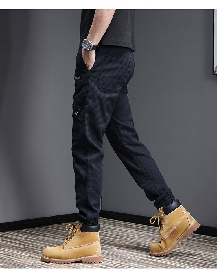 Men's Washed Stretch Casual Trousers nyaabs.com