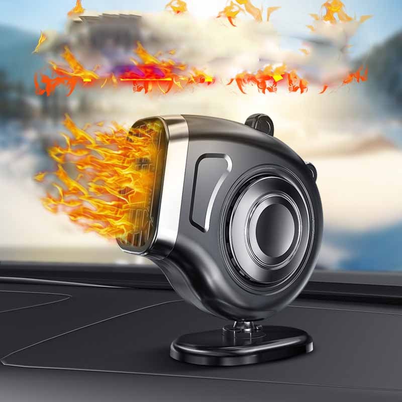 Warm Cold Dual Use Car Low Noise Defog Windscreen Fan Heater Demister Car Heater Fan Heater Window Mist Remover - Nyaabs